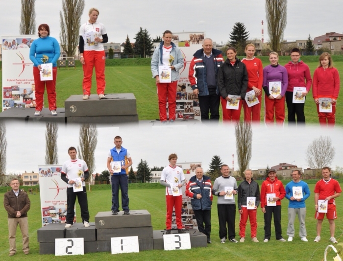 Zwycięzcy trzydniowych zmagań w OTK KN seniorek i seniorów w Legnicy 26-28.04.2013