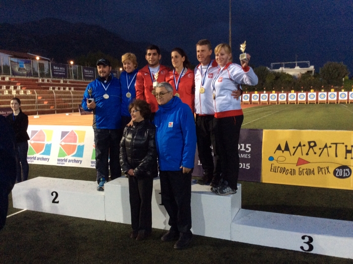 Katarzyna Szałańska i Jan Wojtas w mikście zdobyli brązowy medal w Maratonie