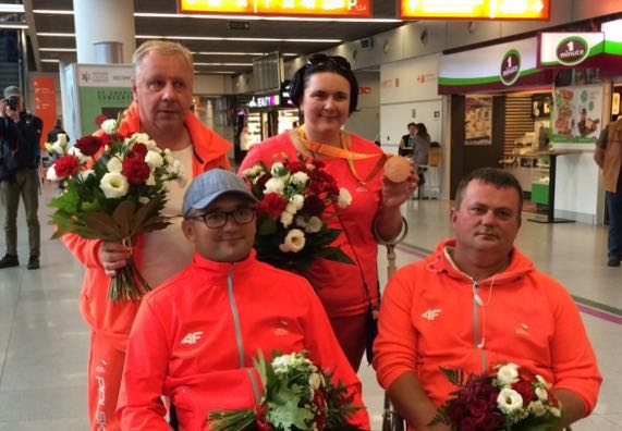 Reprezentantcja wróciła z Igrzysk Paraolimpijskich Rio 2016 z medalistką, Mileną Olszewską na czele