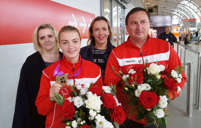 Reprezentacja wróciła z Mistrzostw Świata z Dublina - przywitanie na lotnisku