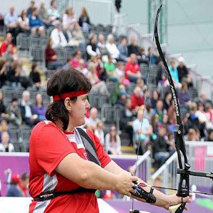 Milena Olszewska w półfinale Igrzysk Paraolimpijskich w Łucznictwie.