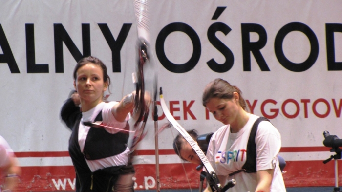 Wyniki Halowych Zawodów Kontrolnych Kadry Seniorów w Łucznictwie na 70 metrów, Spała 27.03.2010r.